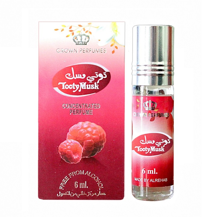 Al Rehab Tooty Musk parfüm, női, gyümölcsös illat, 6 ml