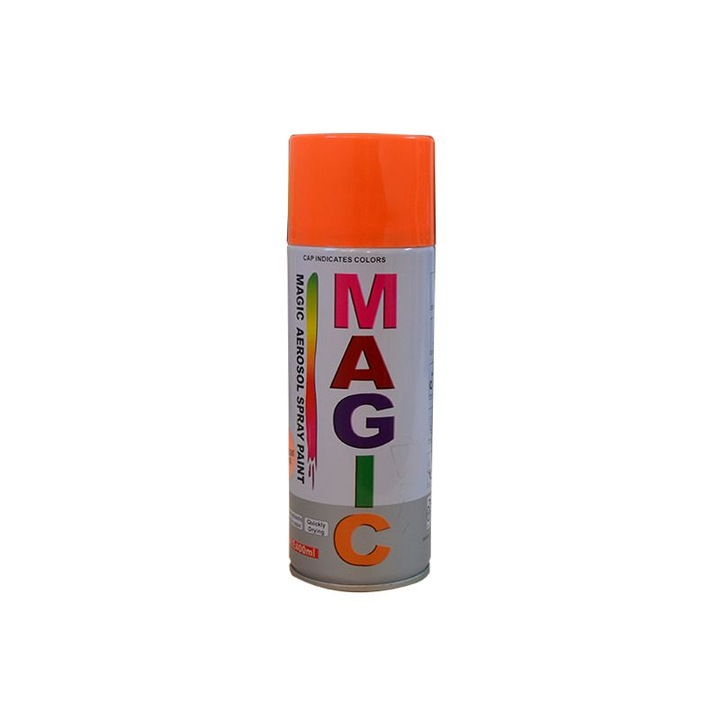 Spray vopsea MAGIC Portocaliu Fluorescent , 400 ml