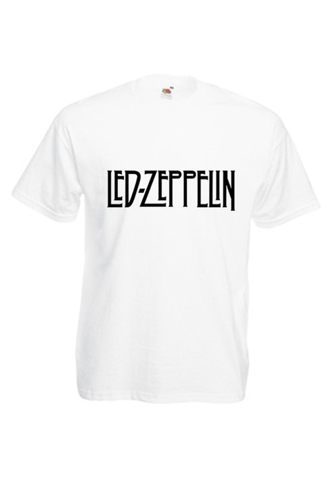 Мъжка тениска Fruit of the Loom Led Zeppelin 06020143, бяла, размер L