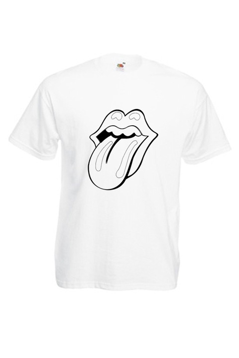 Мъжка тениска Fruit of the Loom Rolling Stones 06020176, бяла, размер S
