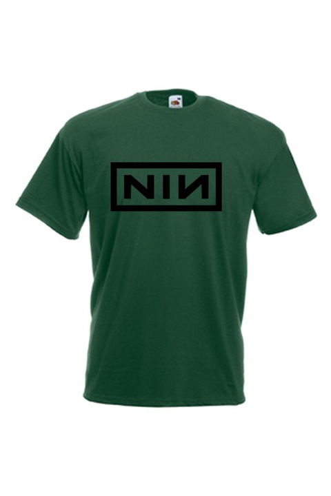 Мъжка тениска Fruit of the Loom Nine Inch Nails 06060580, тъмнозелена, размер XXL