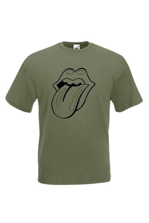 Мъжка тениска Fruit of the Loom Rolling Stones 06070701, сиво-зелена, размер S