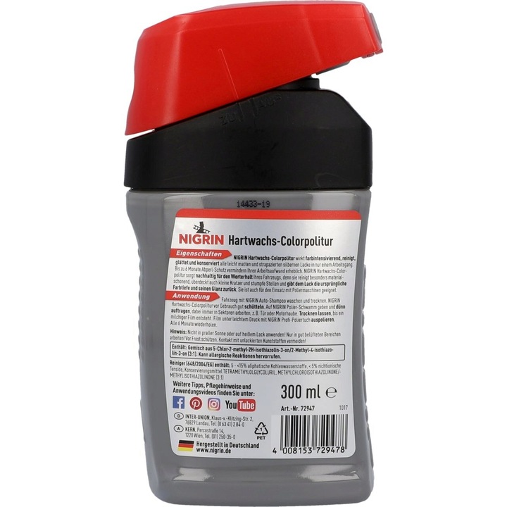Autóviasz, Nigrin, 300 ml, ezüst
