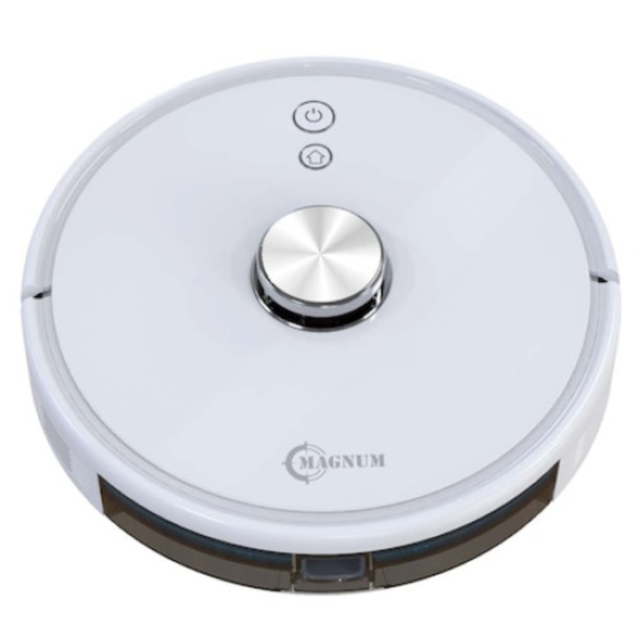 Aspirator Robot Magnum 3000, Baterie puternica LG Li-Ion 5200 Mah, Pa Lampa Uvc Mop Harta Barierewhite
