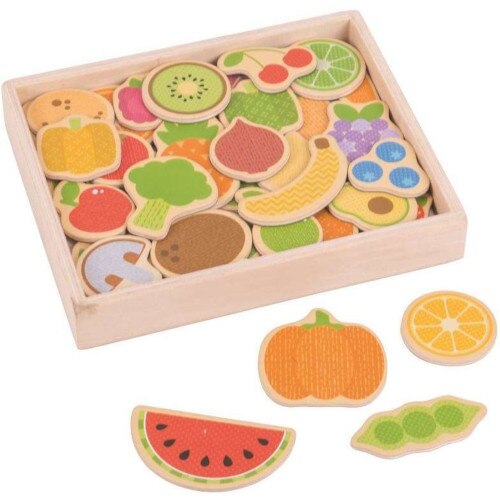 Set BigJigs Toys Magnetic Fructe si Legume