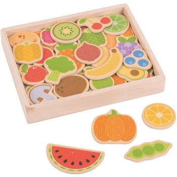 Set BigJigs Toys Magnetic Fructe si Legume Set BigJigs Toys Magnetic Fructe si Legume