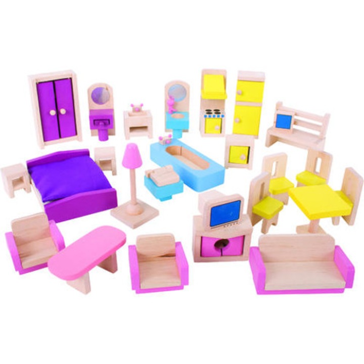 BigJigs Toys babaház bútorok
