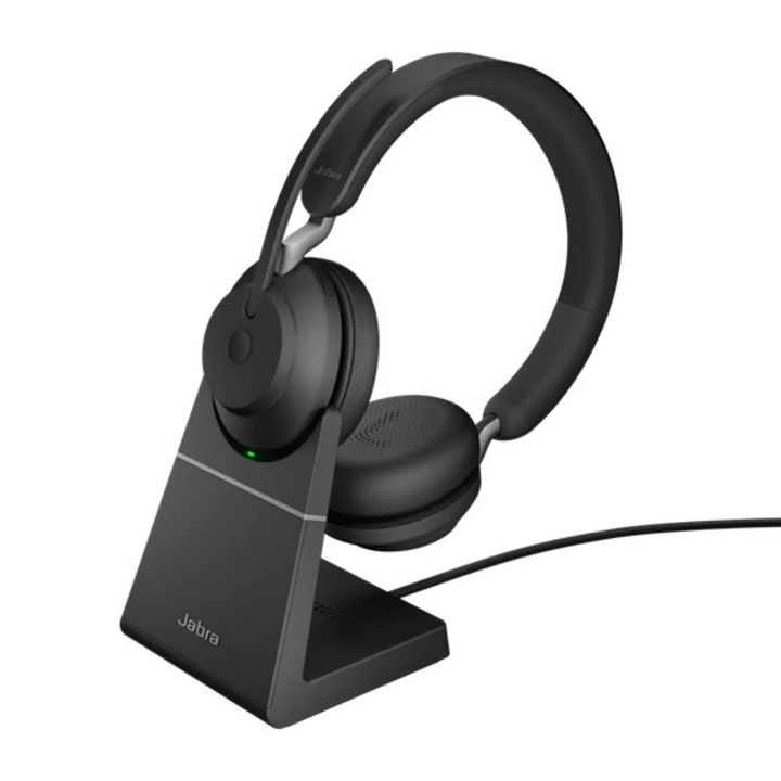 Слушалки JABRA Evolve2 65 Link380a UC Stereo Stand Black
