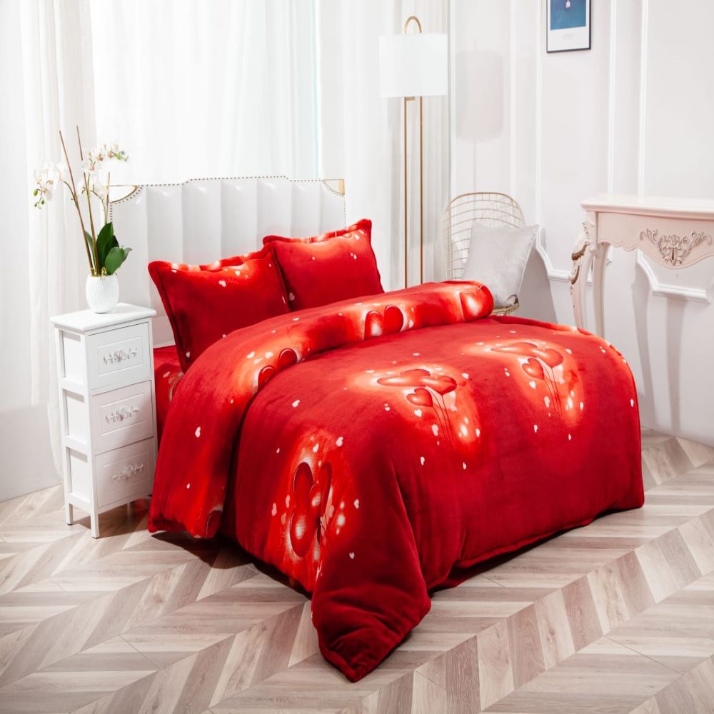 Set lenjerie de pat dublu, Cocolino, 4 piese, Casa de Vis, CP17