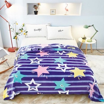 Patura Cocolino de pat dublu, 200/230, multicolor, Casa de Vis, F1B68 Patura Cocolino de pat dublu, 200/230, multicolor, Casa de Vis, F1B68