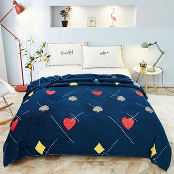 Patura Cocolino de pat dublu, 200/230, multicolor, Casa de Vis, F1B67 Patura Cocolino de pat dublu, 200/230, multicolor, Casa de Vis, F1B67