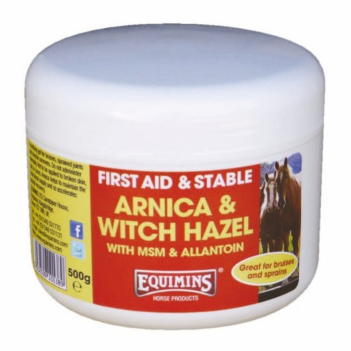 Crema linistitoare cu alantoina pentru leziunile epiteliale, entorse si dureri musculare cabaline, Equimins, 500 gr