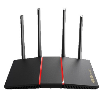 Router wireless ASUS RT-AX55, AX1800, Dual Band, WiFi 6, 802.11ax, MU-MIMO, OFDMA, AiMesh, AiProtection Router wireless ASUS RT-AX55, AX1800, Dual Band, WiFi 6, 802.11ax, MU-MIMO, OFDMA, AiMesh, AiProtection