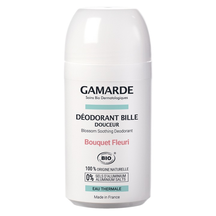 Дезодорант roll-on Gamarde, Натурален, С флорален аромат, 50 мл