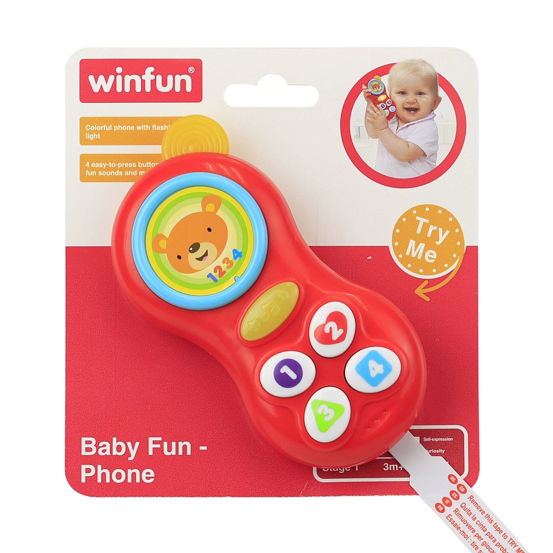Jucarie winfun - telefon cu sunete si lumini