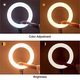 Lampa circulara MAKE UP 52cm LED RING LIGHT 72w, trepied,3suporti, 4 USB, telecomanda