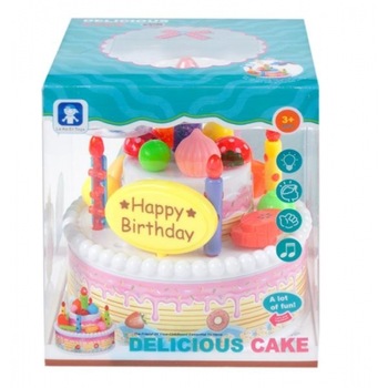 Tort cu lumini si muzica, Mega Creative, 12x13x12 Tort cu lumini si muzica, Mega Creative, 12x13x12