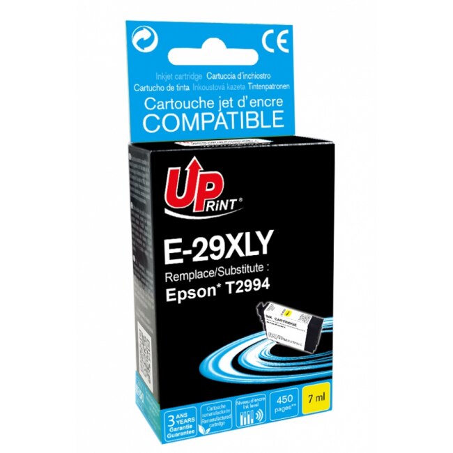 Cartus de cerneala UPRINT T2994, EPSON 29XL, XP-235/332/335/432/435, 7 ml, 450, Galben