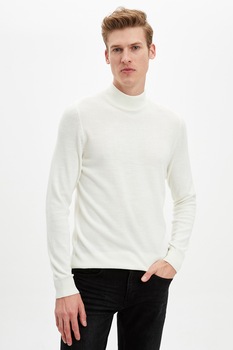 defacto pulover slim fit cu guler scurt alb imagen 2_0_
0
