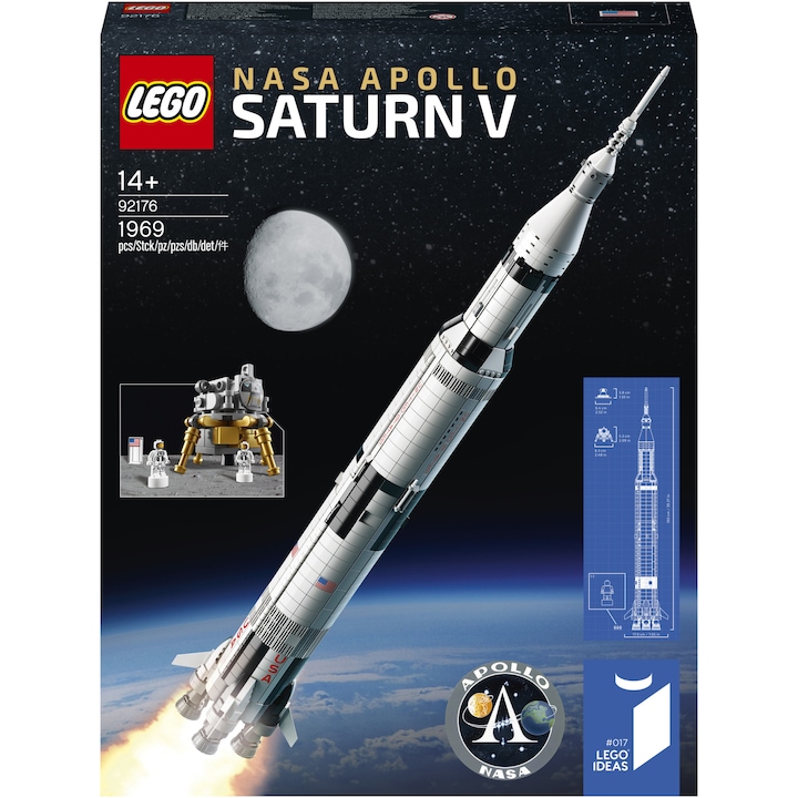 LEGO Ideas - NASA Apollo Saturn V 92176, 1969 части