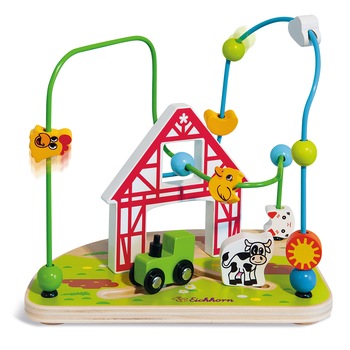Set de joaca din lemn Eichhorn - Bead Maze Farm Set de joaca din lemn Eichhorn - Bead Maze Farm