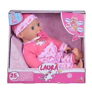 Papusa Simba Laura - Tickle baby, 38 cm Papusa Simba Laura - Tickle baby, 38 cm
