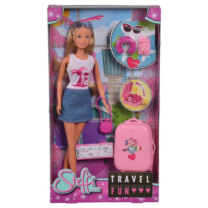 Set de joaca Steffi Love - Travel fun, 29 cm