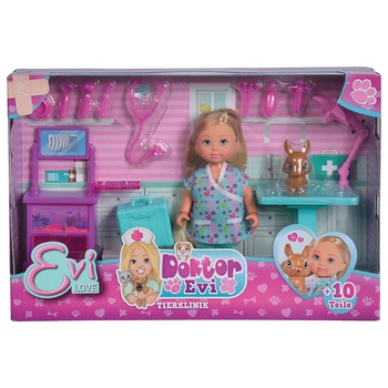 Set de joaca Evi Love - Doctor Evi clinic, 12 cm Set de joaca Evi Love - Doctor Evi clinic, 12 cm