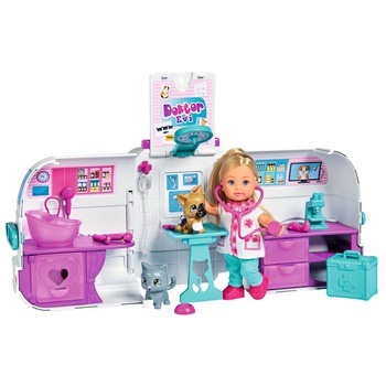Set de joaca Evi Love - Doctor Evi vet mobile, 12 cm Set de joaca Evi Love - Doctor Evi vet mobile, 12 cm