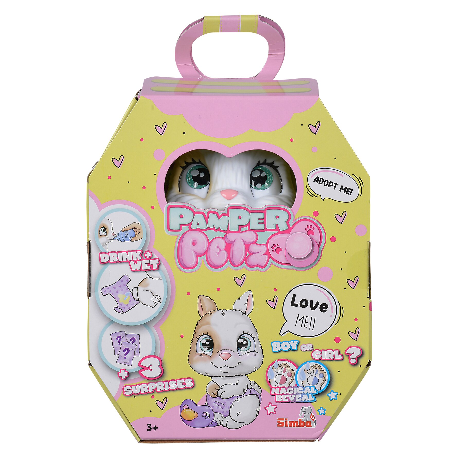 Set de joaca Simba - Pamper Petz Rabbit, 15 cm - eMAG.ro