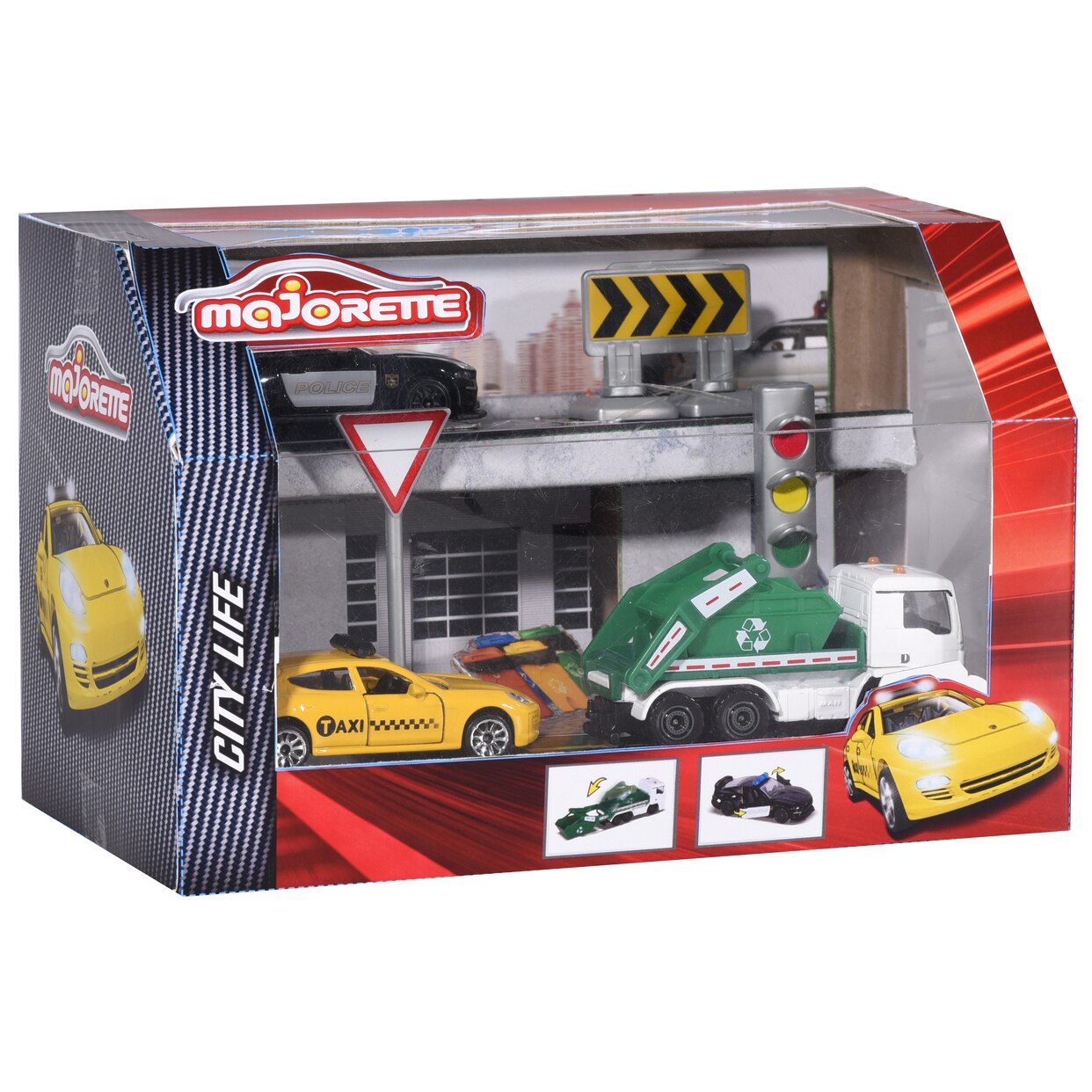 Set de joaca Majorette - Diorama city, 7.5 cm