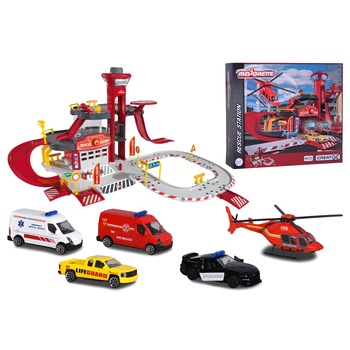 Set de joaca Majorette Creatix - Rescue station, 60 accesorii Set de joaca Majorette Creatix - Rescue station, 60 accesorii