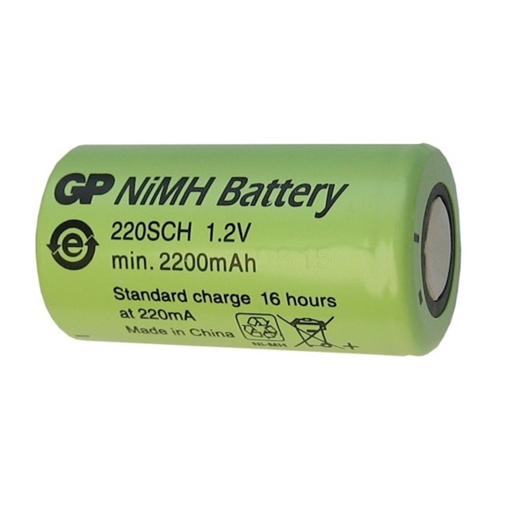 Акумулаторна батерия GP NiMH SC 1.2V 2200mAh 1бр. GP BATTERY