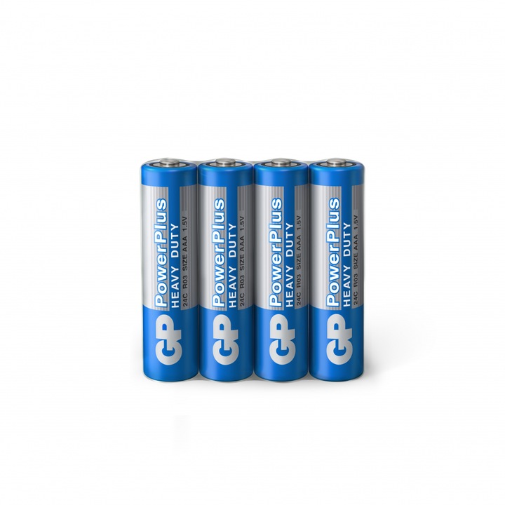Цинк карбонова батерия GP POWERPLUS R03 AAA 4 бр. shrink 1.5V