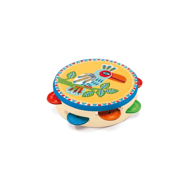 Játékhangszer - Csörgődob - Tambourine- DJECO