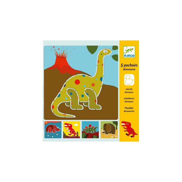 Rajzsablonok - Dínók - Dinosaurs- DJECO
