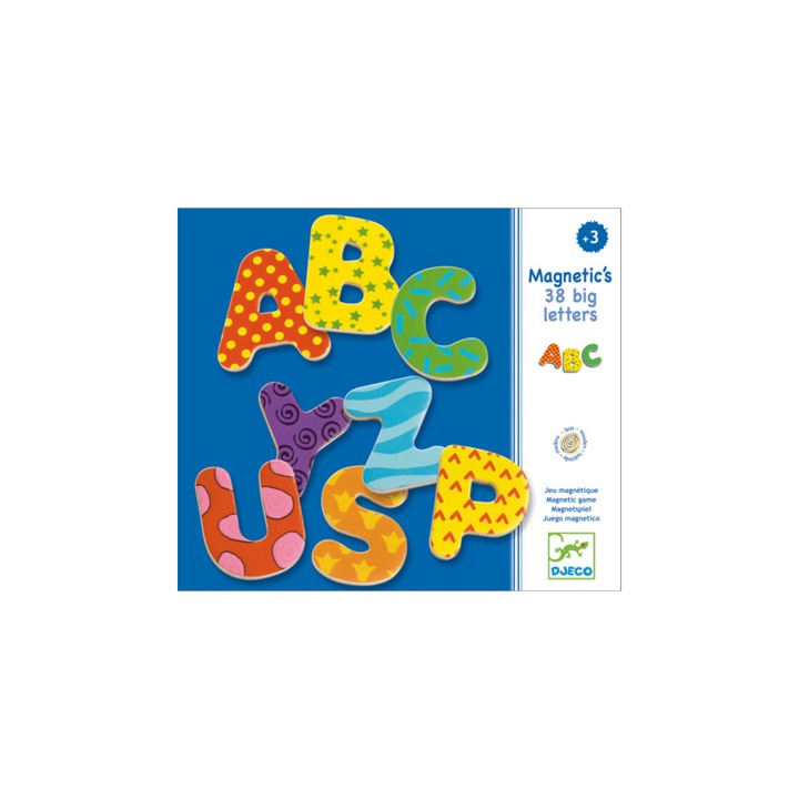 Mágneses betűkészlet - Nagybetűk - 38 fancy letters- DJECO