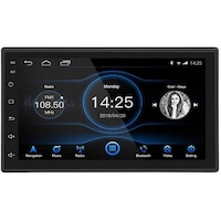 Player auto 7168, negro, 2DiN, Radio FM, Navigatie, GPS, Android 8.1, 1 RAM, 16 ROM, MirrorLink , Mp5, Ecran 7