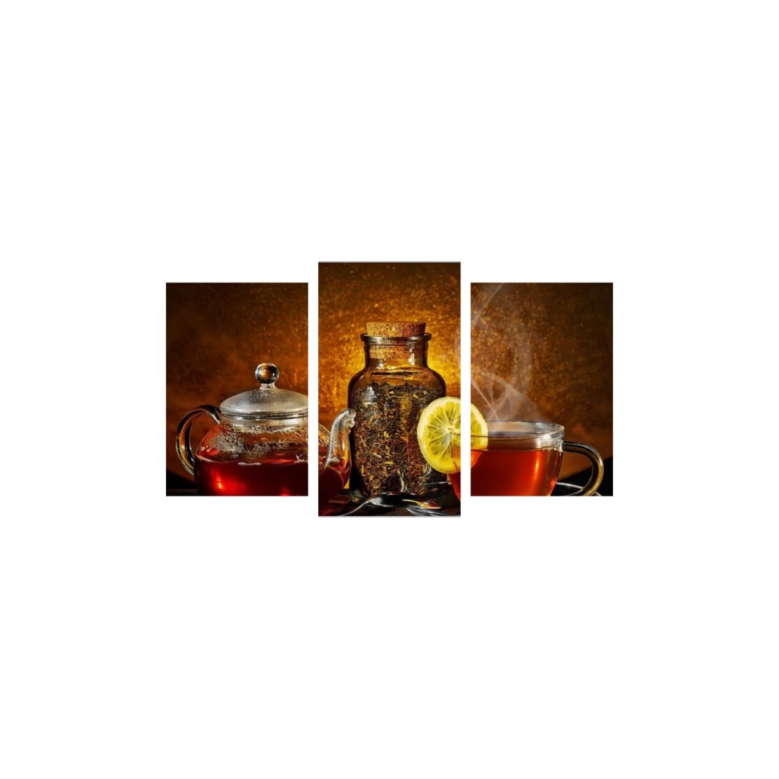 Tablou multicanvas 3 piese 150x90 cm, Food and Drinks model 29