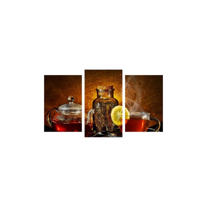 Tablou multicanvas 3 piese 150x90 cm, Food and Drinks model 29