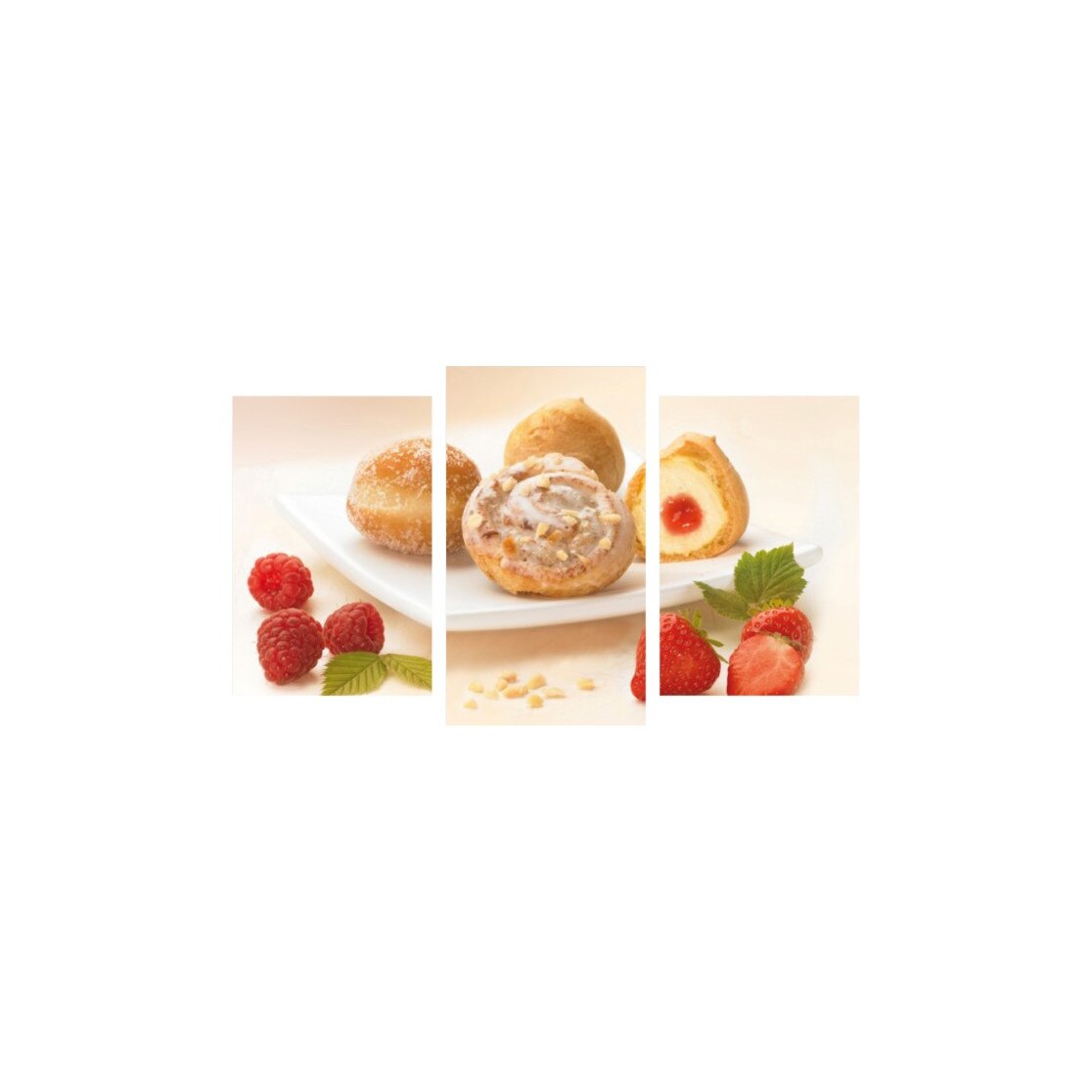 Tablou multicanvas 3 piese 150x90 cm, Food and Drinks model 94