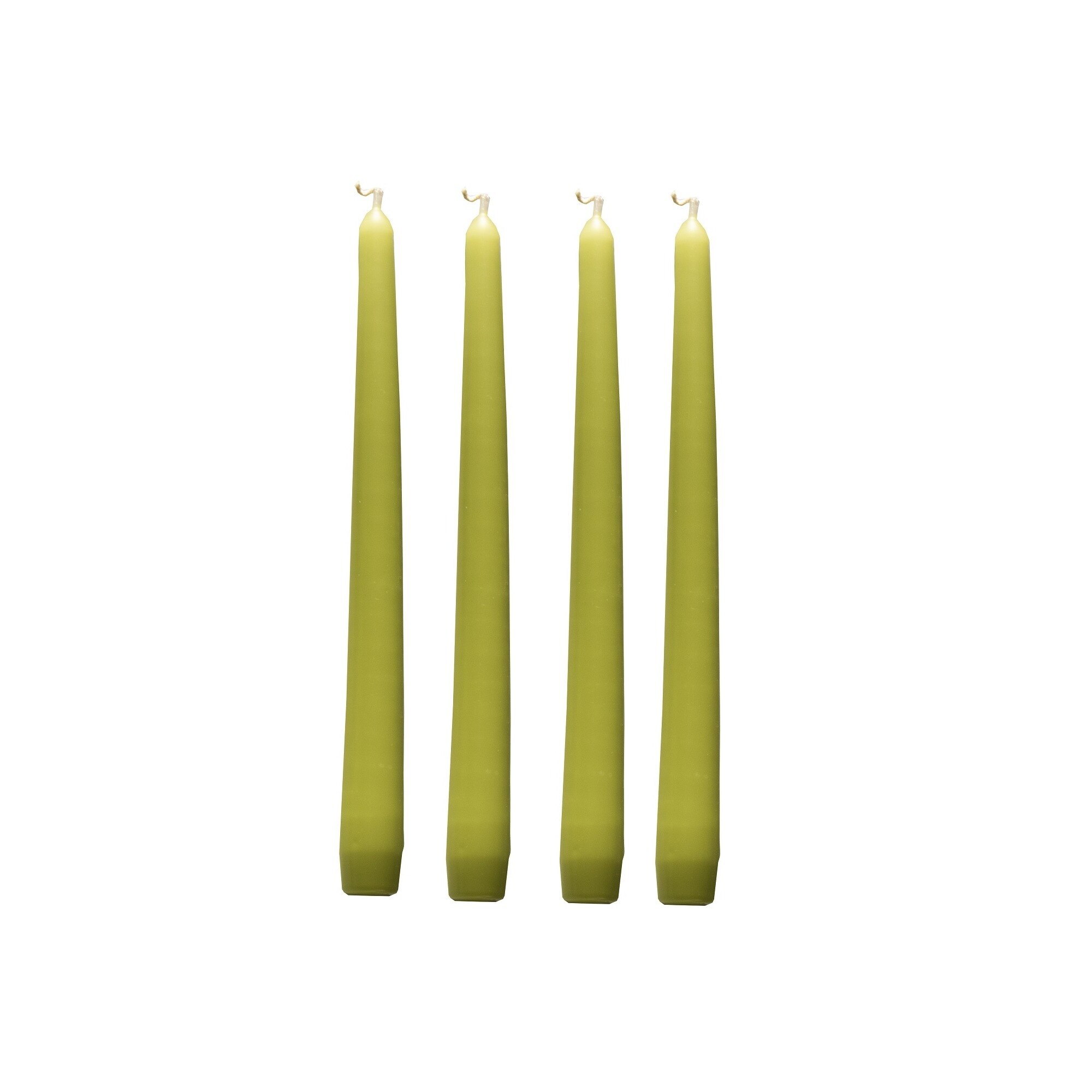Set 4 lumanari, Muller, premium verde 25 cm