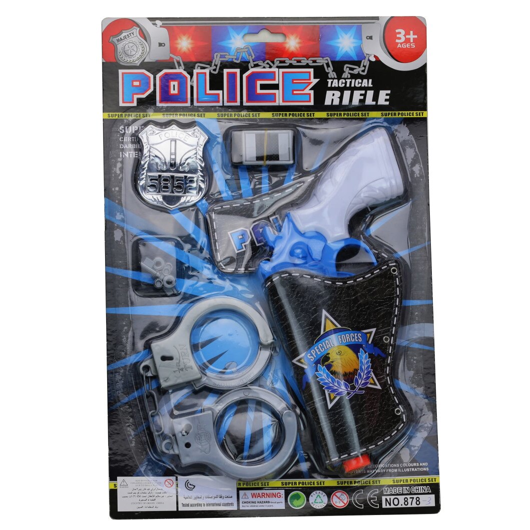 Set Politie TacticalRifle, pistol, catusa, insigna, OnemisFlot