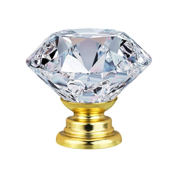 play I think I'm sick send Buton maner mobila cristal auriu, forma diamant, ∅ 30 mm - eMAG.ro