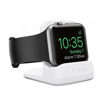 Docking stand Spigen S350 Night Stand Apple Watch 1/2/3/4/5 White Docking stand Spigen S350 Night Stand Apple Watch 1/2/3/4/5 White