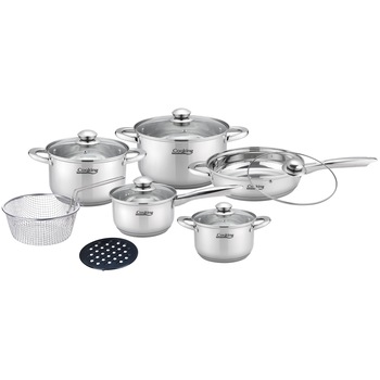 Set de oale pentru gatit Cooking by Heinner Impresa, 12 piese, inductie, inox Set de oale pentru gatit Cooking by Heinner Impresa, 12 piese, inductie, inox
