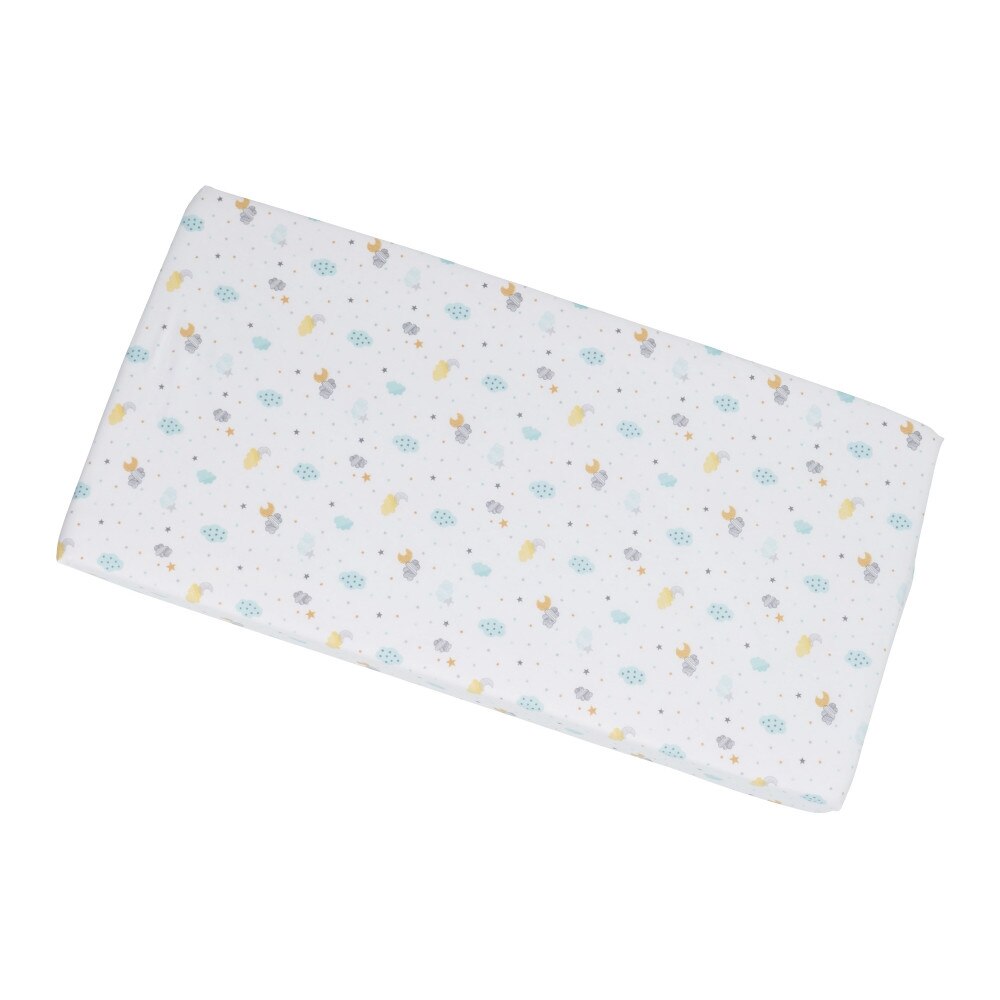 Cearceaf din bumbac cu elastic 120x60 cm Turquoise clouds