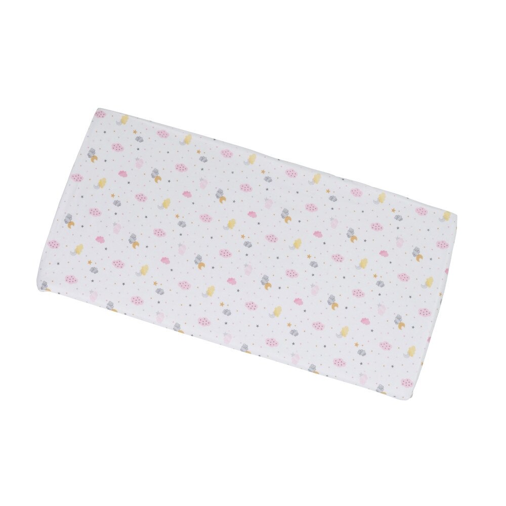 Cearceaf din bumbac cu elastic 120x60 cm Pink clouds