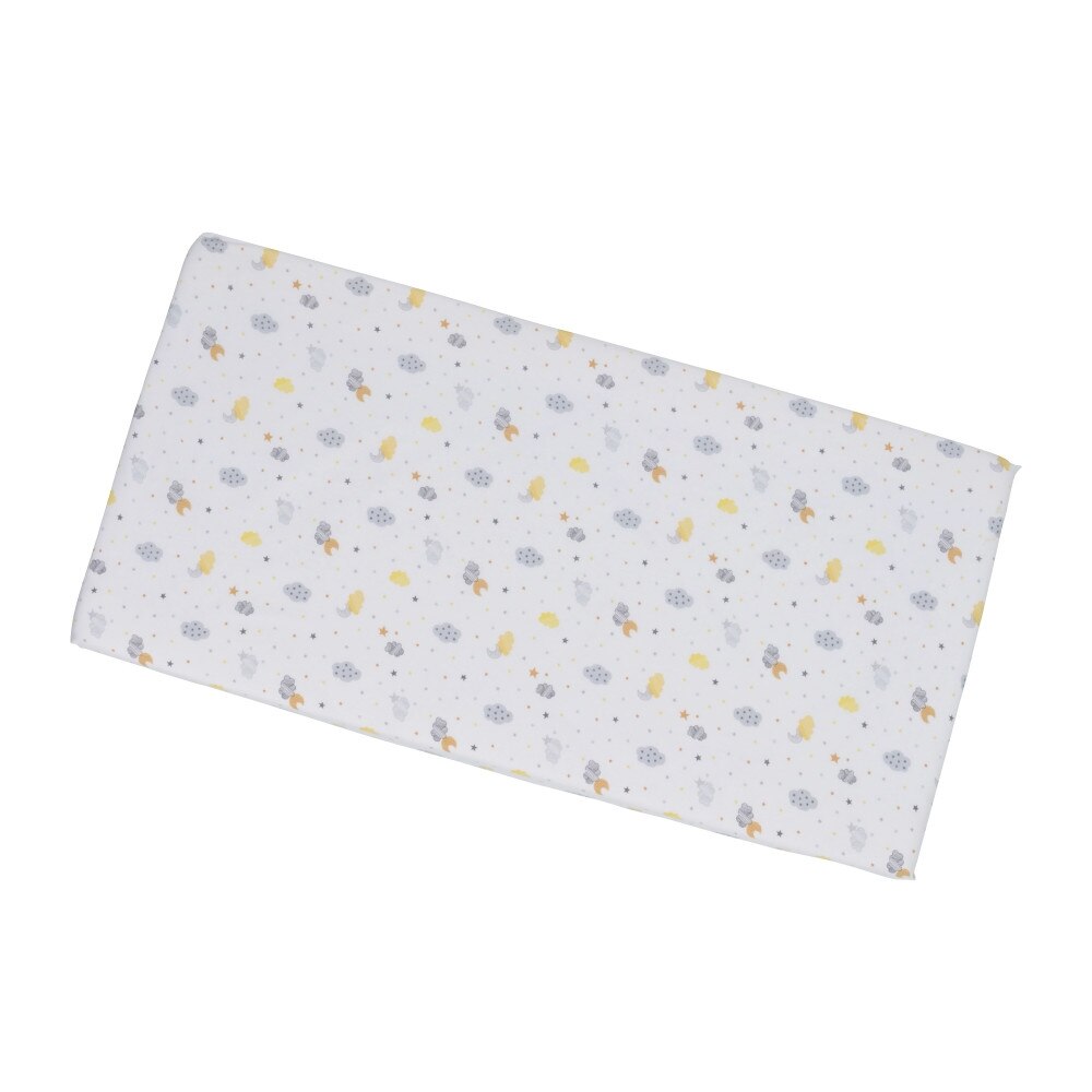 Cearceaf din bumbac cu elastic 120x60 cm Grey clouds