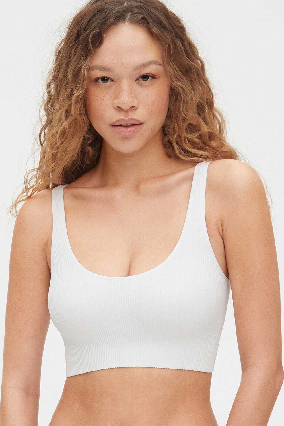 GAP, Bustiera cu striatii si dungi, Alb